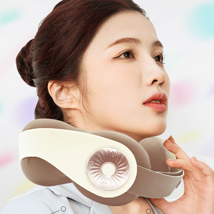 Bärbar u -formad shiatsu knådande nackmassager